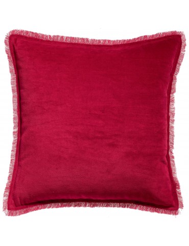 Coussin uni Fara Rubis 45 x 45 5015035000Vivaraise