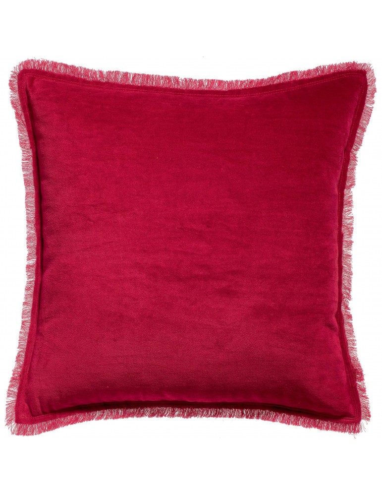 Coussin uni Fara Rubis 45 x 45 5015035000Vivaraise