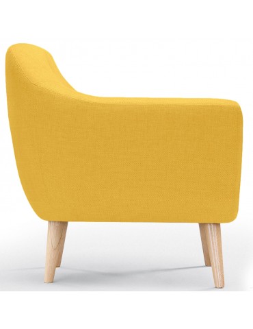 Fauteuil scandinave Savoy tissu Jaune qh8805yellow