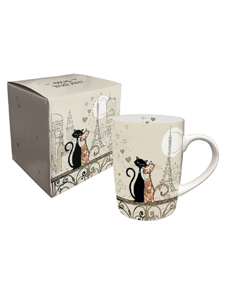 Mug Couple Chat Paris MUG01A07Kiub