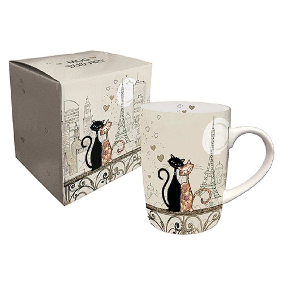 Mug Couple Chat Paris Mug01a07