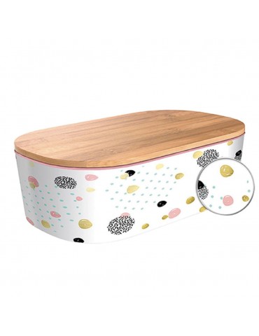 Bamboo lunchbox Dotted Pattern Gold CMBLB939Kiub