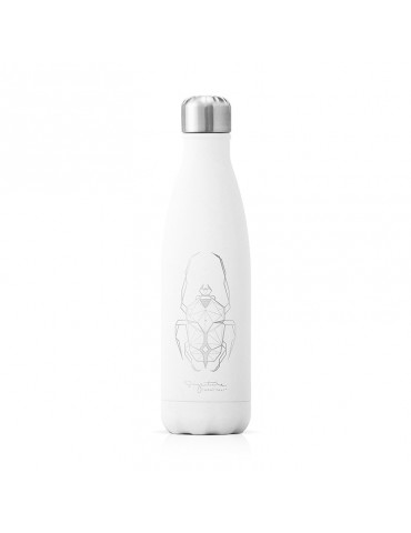 Bouteille isotherme inox blanche 750ml - Scarabee LTBOTM38Label'tour