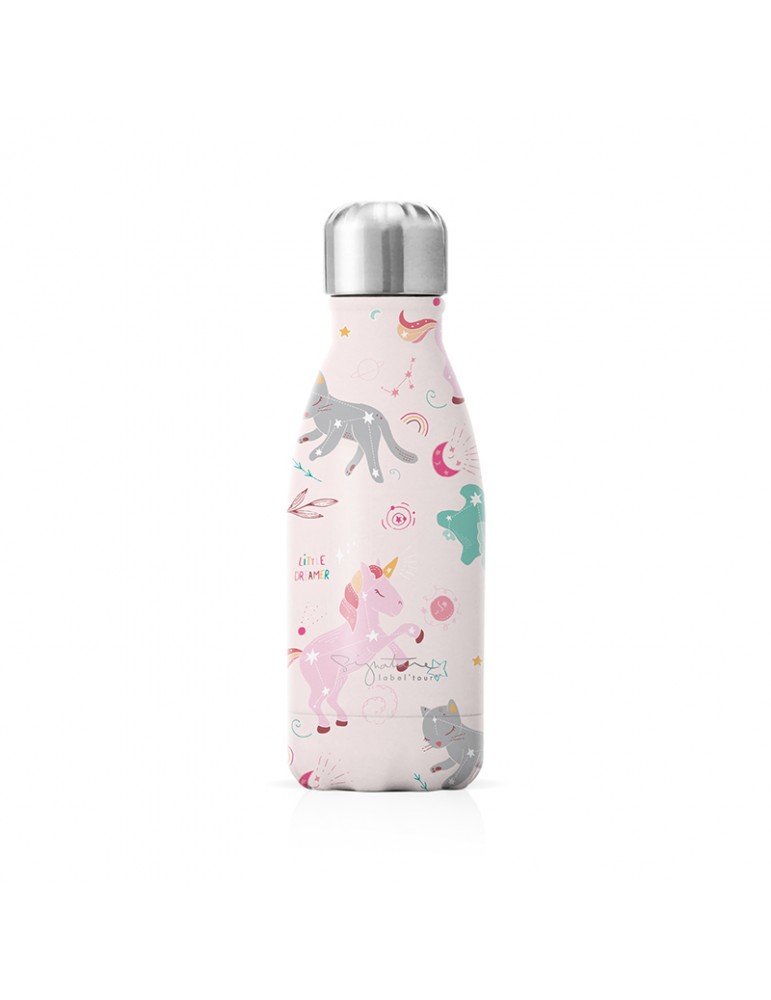 Bouteille isotherme inox enfant 260ml - Licorne LTBOTS48Label'tour Bouteille isotherme inox enfant 260ml - Licorne LTBOTS48Label'tour