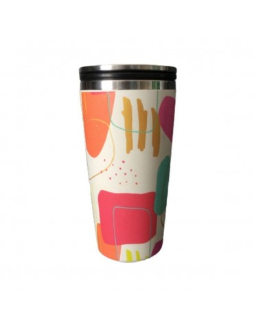 Mug de voyage Bamboo luxe slide cup 420 ml pop moderne CMBCS120Kiub