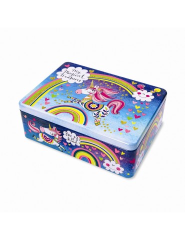 Boite de rangement rectangle metal licorne Rachel Ellen REFLITIN03Kiub