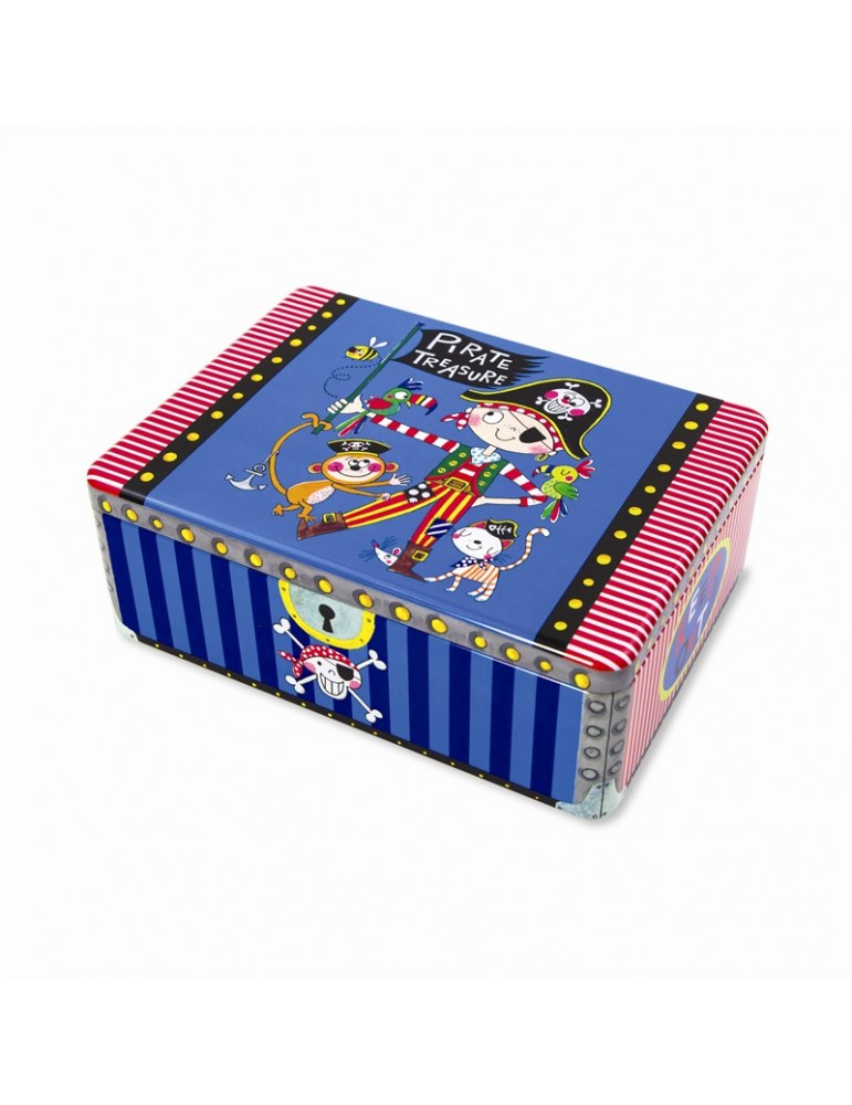 Boite de rangement rectangle métal pirate Rachel Ellen REHINTIN05Kiub