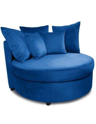 Fauteuil XXL Musso Velours Bleu lsr20020bluevelvet78