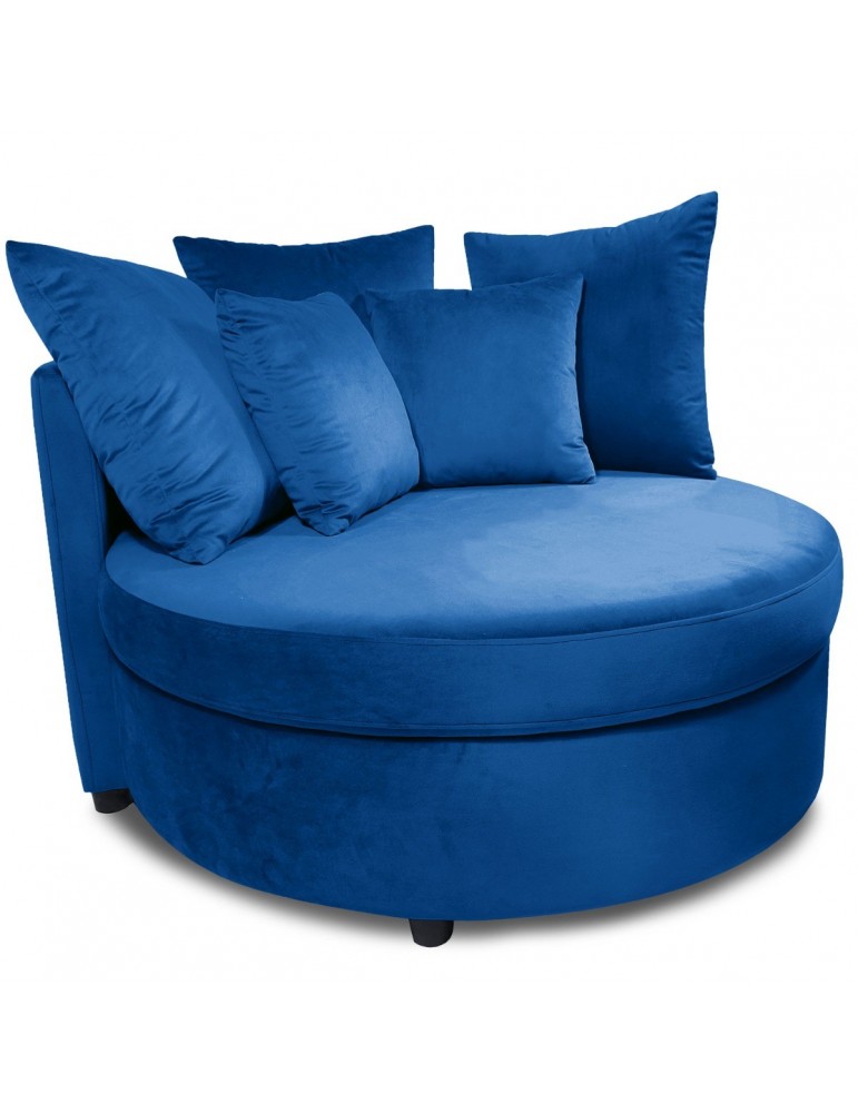 Fauteuil XXL Musso Velours Bleu lsr20020bluevelvet78