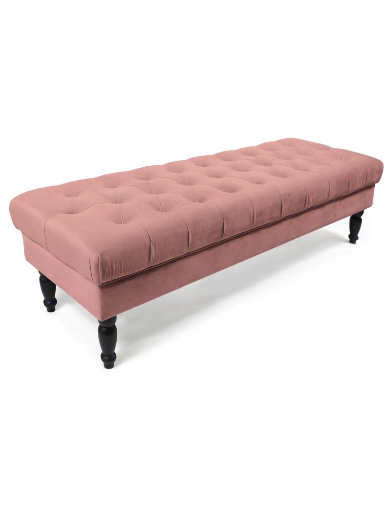 Banquette capitonnée Marilyn Velours Rose lsr20025pinkvelvet35