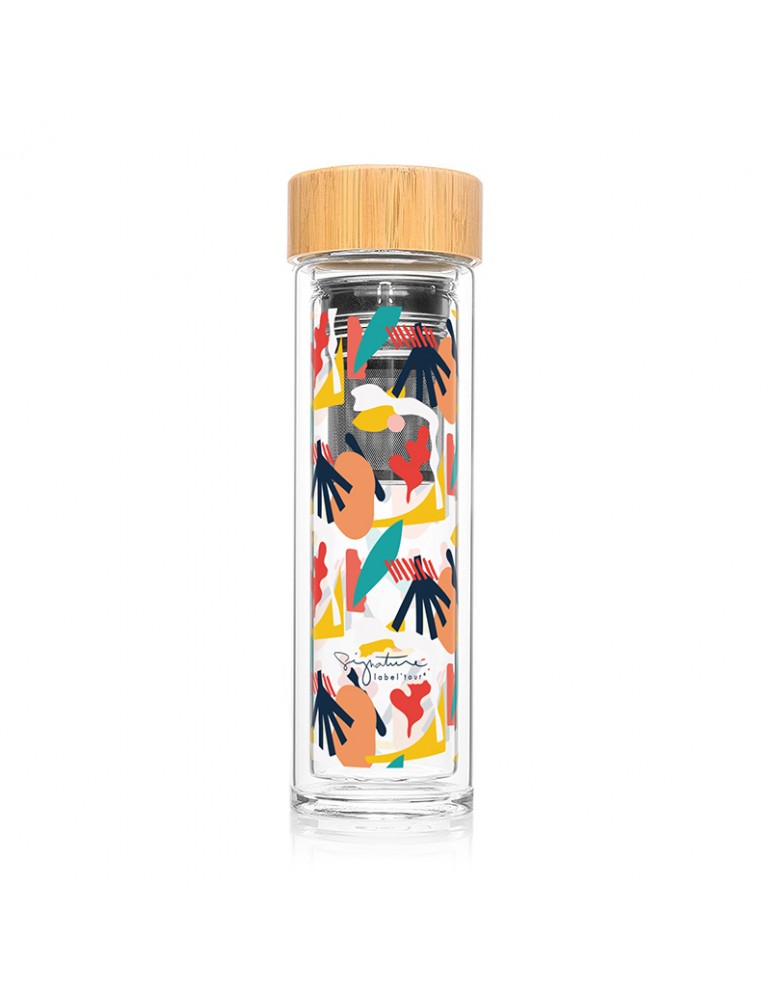 Bouteille infuseur nomade a the ou a fruits 400ml - Abstrait LTINF41Label'tour