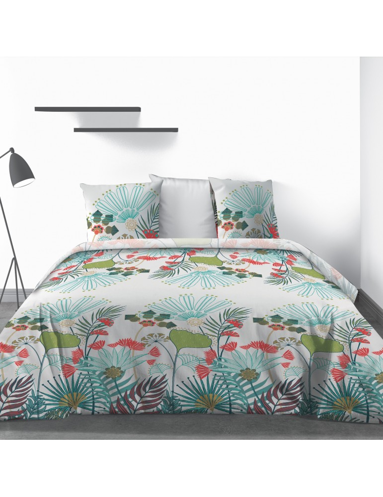 Parure de lit 2 personnes Oika avec drap plat et taies d'oreiller Imprimé 240 x 290 3751000503Les Ateliers du Linge Parure de lit 2 personnes Oika avec drap plat et taies d'oreiller Imprimé 240 x 290 3751000503Les Ateliers du Linge