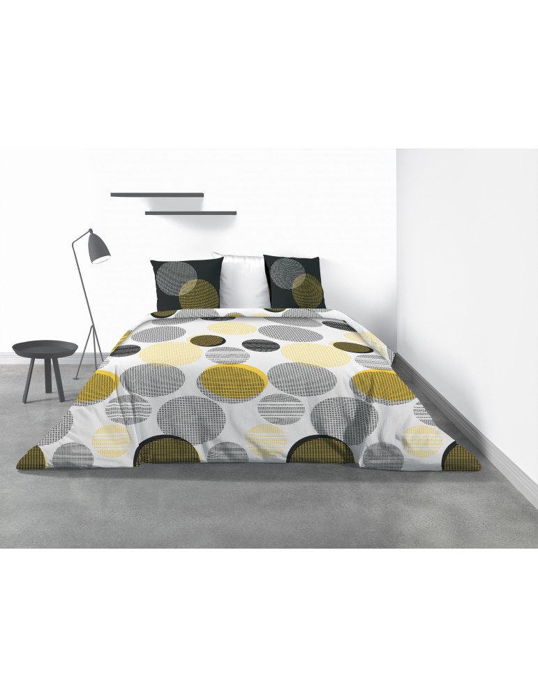Parure de lit 2 personnes Stitchy avec housse de couette et taies d'oreiller Imprimé 260 x 240 4309000503Les Ateliers du Linge Parure de lit 2 personnes Stitchy avec housse de couette et taies d'oreiller Imprimé 260 x 240 4309000503Les Ateliers du Linge