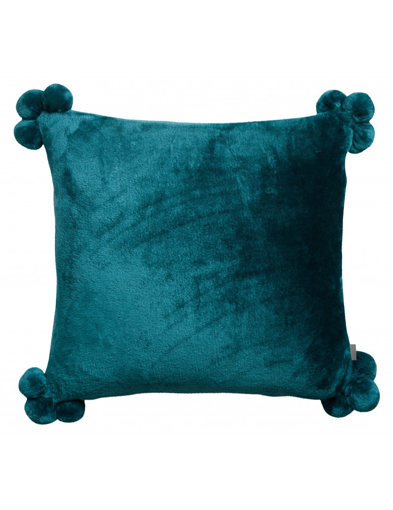 Coussin Tender pompons Paon 45 x 45 3912066000Vivaraise Coussin Tender pompons Paon 45 x 45 3912066000Vivaraise
