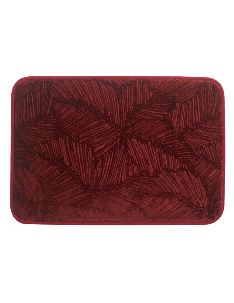 Tapis de bain Palme Bordeaux 45 x 65 3971048000Les Ateliers du Linge Tapis de bain Palme Bordeaux 45 x 65 3971048000Les Ateliers du Linge