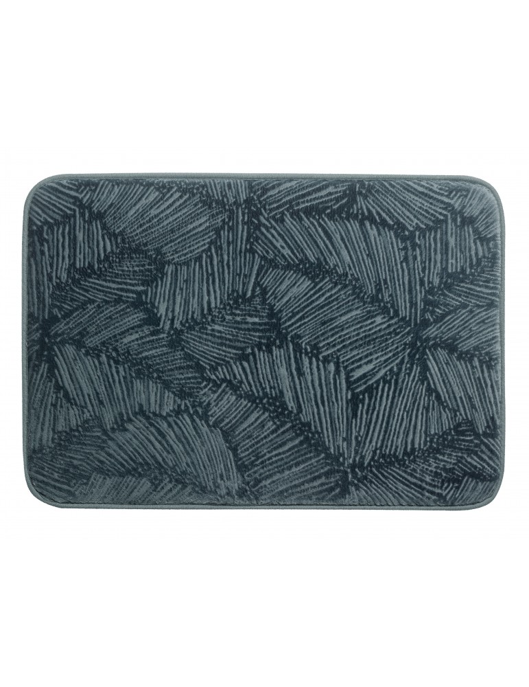 Tapis de bain Palme Bleu 45 x 65 3971064000Les Ateliers du Linge Tapis de bain Palme Bleu 45 x 65 3971064000Les Ateliers du Linge
