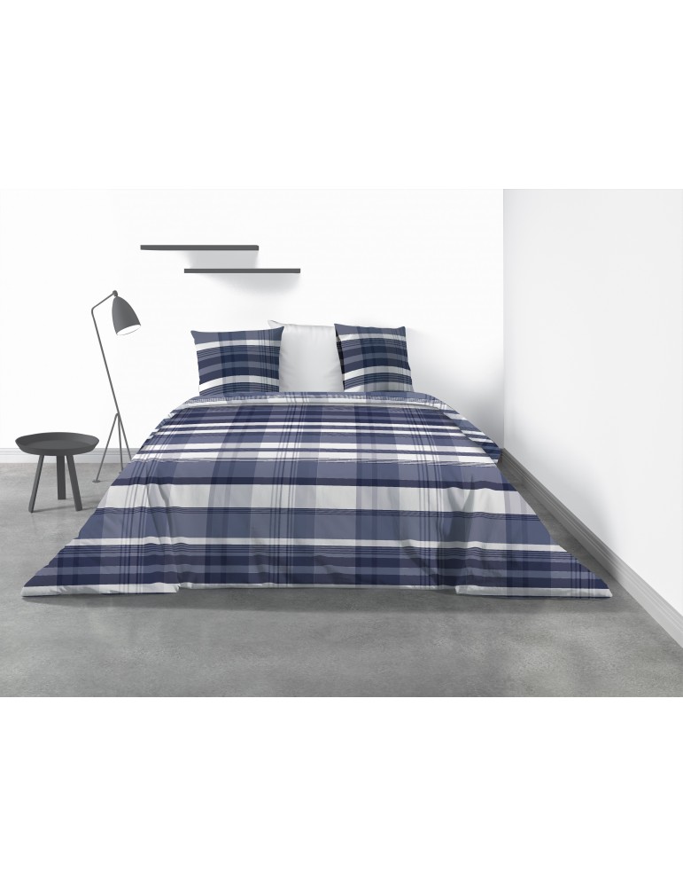 Parure de lit 2 personnes Scottish avec housse de couette et taies d'oreiller Imprimé 240 x 260 4035000503Les Ateliers du Linge Parure de lit 2 personnes Scottish avec housse de couette et taies d'oreiller Imprimé 240 x 260 4035000503Les Ateliers du Linge