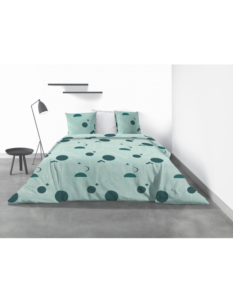 Parure de lit 2 personnes Hawak avec housse de couette et taies d'oreiller Imprimé 200 x 200 4049000503Les Ateliers du Linge Parure de lit 2 personnes Hawak avec housse de couette et taies d'oreiller Imprimé 200 x 200 4049000503Les Ateliers du Linge