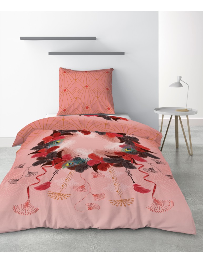 Parure de lit 1 personne Cancan Dream avec housse de couette et taie d'oreiller Imprimé 140 x 200 4157000502Les Ateliers du L... Parure de lit 1 personne Cancan Dream avec housse de couette et taie d'oreiller Imprimé 140 x 200 4157000502Les Ateliers du L...