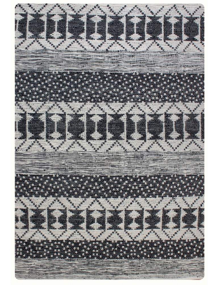 Tapis Zambezi Ivoire/charbon 160 x 230 2189079000The Rug Republic