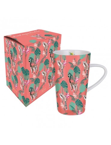 Grand mug 420ml avec sa boite cadeau Savane Lémurien MUGGM19S04Kiub