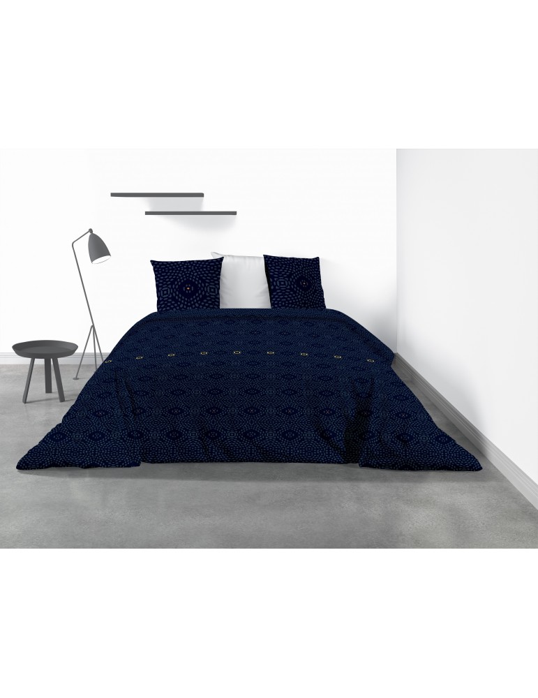 Parure de lit 2 personnes Pavi avec housse de couette et taies d'oreiller Imprimé 240 x 220 4336000503Les Ateliers du Linge Parure de lit 2 personnes Pavi avec housse de couette et taies d'oreiller Imprimé 240 x 220 4336000503Les Ateliers du Linge