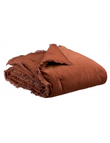 Plaid uni Fara Caramel 135 x 200 5745085000Vivaraise