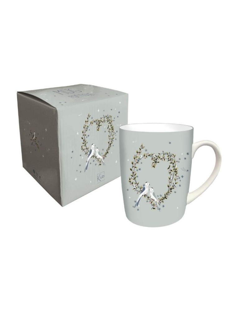 Mug 340ml Poétique coeur et sa boite cadeau MUG17Q02Kiub