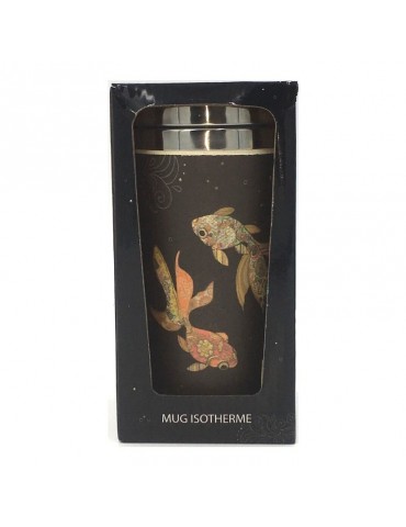 Mug isotherme en bamboo 420ml Poissons MUGBAM03C03Kiub