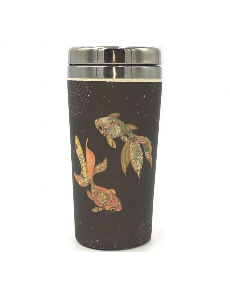 Mug isotherme en bamboo 420ml Poissons MUGBAM03C03Kiub