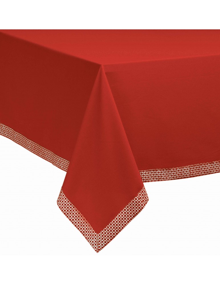 Nappe Tosca Rouge 150 x 250 4329091000Les Ateliers du Linge Nappe Tosca Rouge 150 x 250 4329091000Les Ateliers du Linge