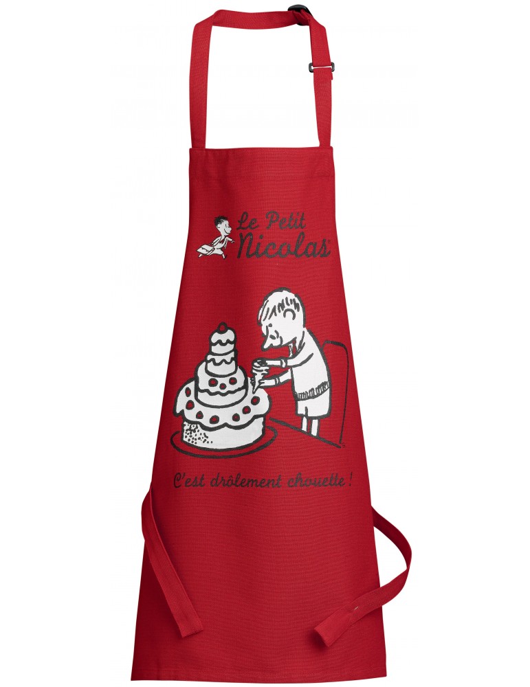 Tablier de cuisine enfant Le petit Nicolas Pièce monté Rouge 52 x 63 7143030000Winkler