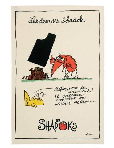 Torchon Shadoks Le travail Ecru 48 x 72 6232010000Winkler