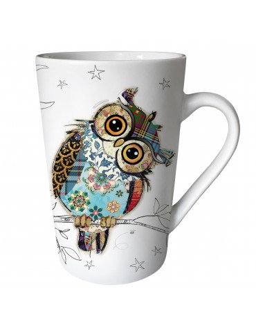 Mug XL conique mat 435 ml "KOOK" chouette MUGTG21U10Kiub
