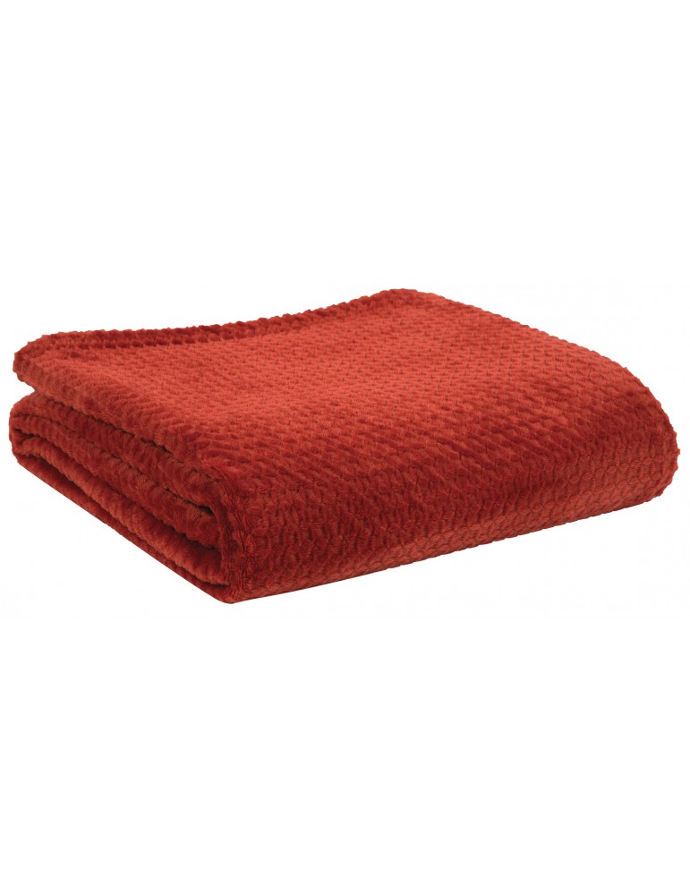 Plaid Gaufrette Terracotta 180 x 230 8336188000Les Ateliers du Linge Plaid Gaufrette Terracotta 180 x 230 8336188000Les Ateliers du Linge