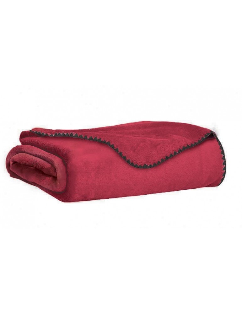 Plaid Croquet Sangria 130 x 160 8617130000Les Ateliers du Linge Plaid Croquet Sangria 130 x 160 8617130000Les Ateliers du Linge