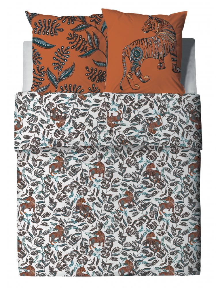 Parure de lit 2 personnes Savane avec housse de couette et taies d'oreiller Imprimé 200 x 200 6753000503Les Ateliers du Linge Parure de lit 2 personnes Savane avec housse de couette et taies d'oreiller Imprimé 200 x 200 6753000503Les Ateliers du Linge
