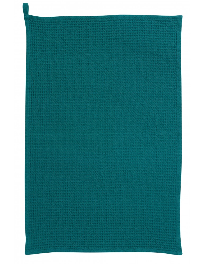 Torchon nid d'abeilles uni Mumba Paon 50 x 70 7171025000Winkler Torchon nid d'abeilles uni Mumba Paon 50 x 70 7171025000Winkler