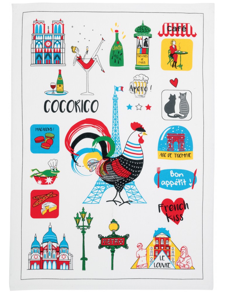 Torchon France Emoticônes Ecru 70 x 50 7126010000Winkler Torchon France Emoticônes Ecru 70 x 50 7126010000Winkler
