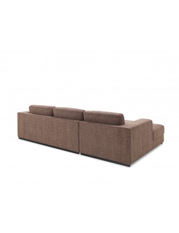 Road Marron Mende - Canape d'angle en tissu angle gauche C105-MENDEBROWN-AG