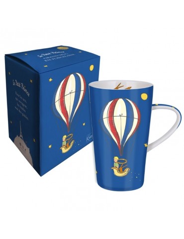 Mug XL conique 420ml Le Petit Prince à Paris Montgolfière avec sa boite cadeau MUGGM26Z01Kiub