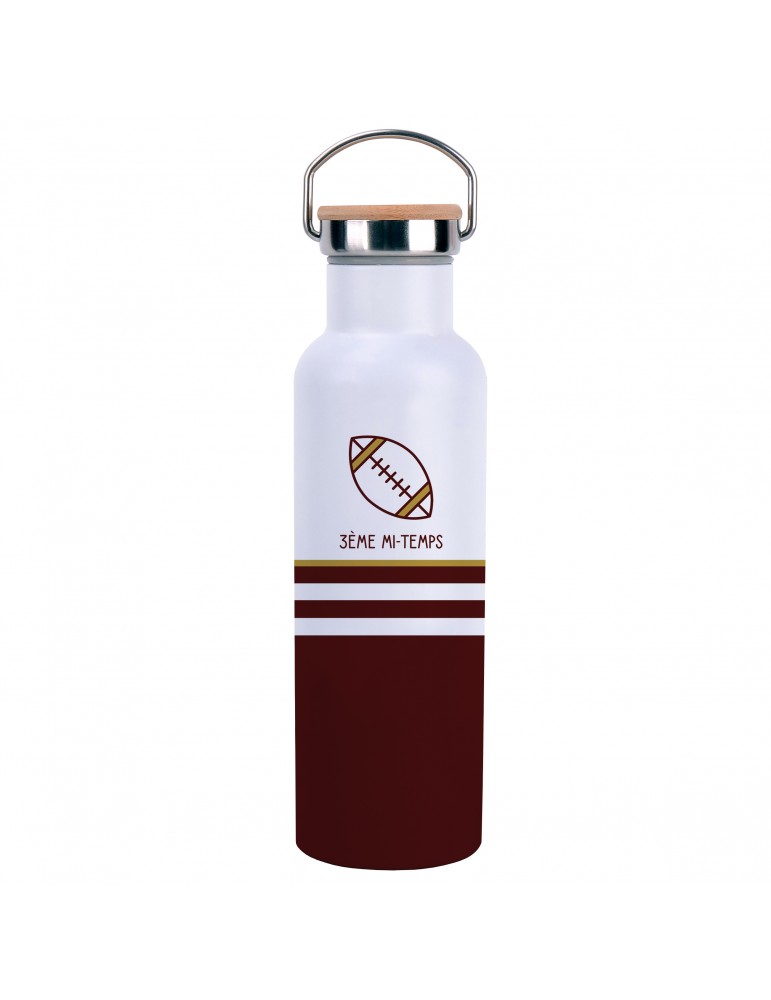 Bouteille isotherme avec anse 590ml - Pour lui 3ème Mi-temps GOUTH33G06Kiub