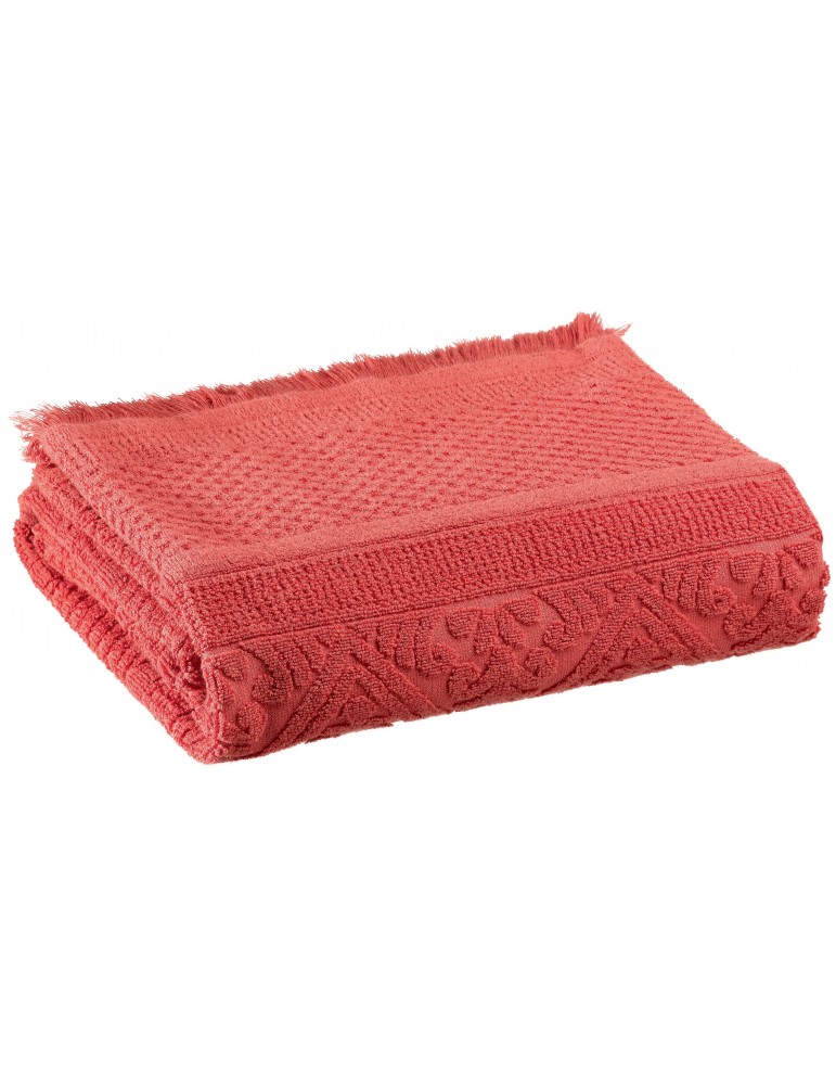 Drap de douche uni Zoé Brique 70 x 140 2360445000Vivaraise Drap de douche uni Zoé Brique 70 x 140 2360445000Vivaraise