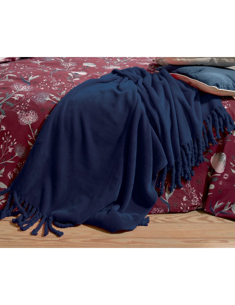 Plaid Braidy Bleu 127 x 152 5879065000Les Ateliers du Linge Plaid Braidy Bleu 127 x 152 5879065000Les Ateliers du Linge