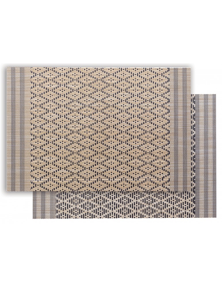 Set de table Kadra Naturel/noir 33 x 45 4843075000Winkler Set de table Kadra Naturel/noir 33 x 45 4843075000Winkler