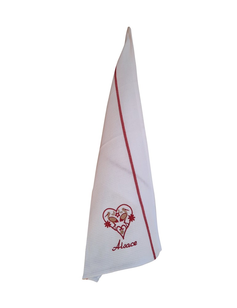 Torchon nid d'abeilles Cigogne Harz Alsace Blanc 50 x 70 8328092000Winkler Torchon nid d'abeilles Cigogne Harz Alsace Blanc 50 x 70 8328092000Winkler