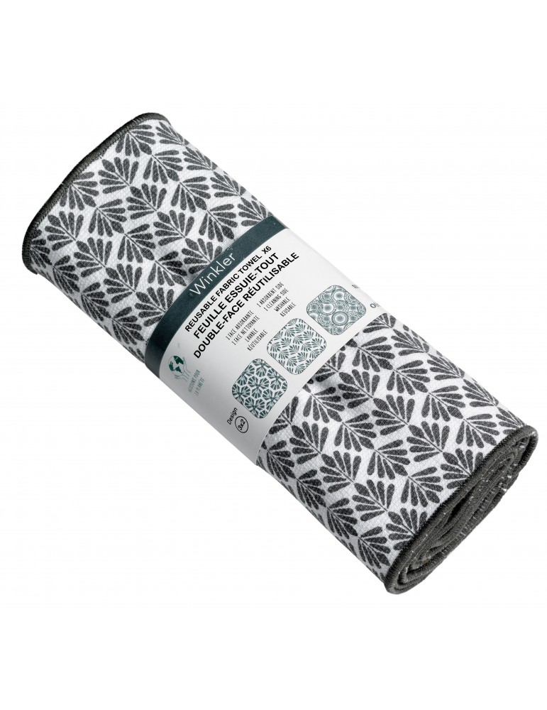 Essuie-tout Eris Gris Réutilisable 23 x 23 2837070206Winkler Essuie-tout Eris Gris Réutilisable 23 x 23 2837070206Winkler