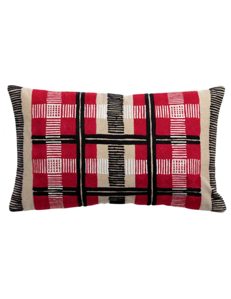 Coussin Eden brodé Groseille 30 x 50 5846030000Vivaraise Coussin Eden brodé Groseille 30 x 50 5846030000Vivaraise
