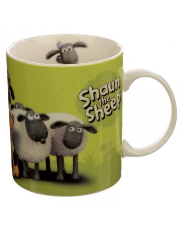 Mug en porcelaine vert 300ml - Shaun le mouton MUG337Puckator