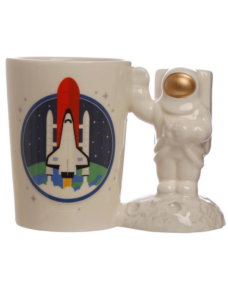 Mug à anse en céramique Astronaute et fusée 300ml SMUG191